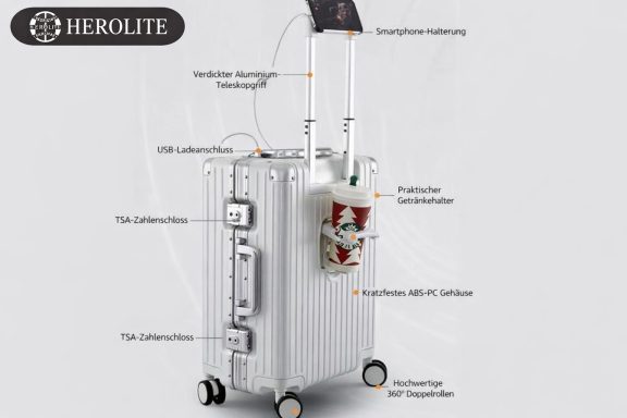 55 cm Trolley mit vielen Funktionen